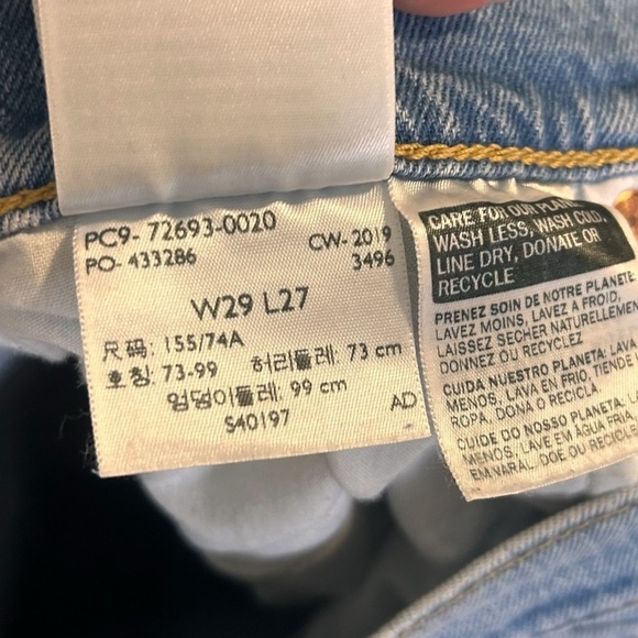 Levi's Women's Ribcage Straight Ankle Jeans- Size 29 - Picture 11 of 15